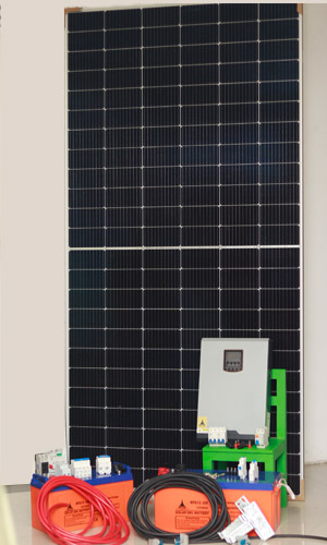 5.5kW Off Grid Solar Inverter with 200Ah Solar Gel Batteries and Accessories